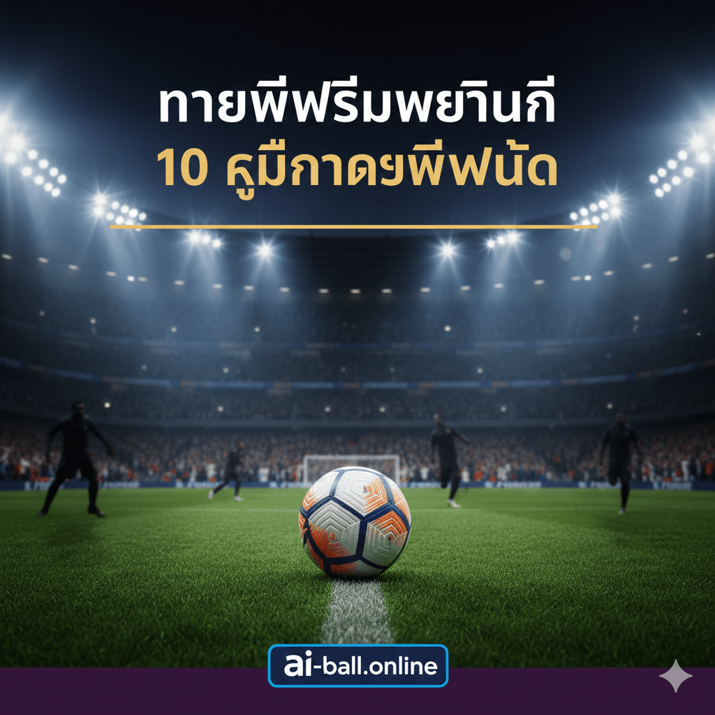 ภาพประกอบดิจิทัลที่มีพลังสำหรับการทำนายผลการแข่งขันพรีเมียร์ลีกอังกฤษกลางสัปดาห์ ภาพนี้รวบรวมคอลลาจของผู้เล่นคนสำคัญจากทีมชั้นนำอย่างอาร์เซนอลและแมนเชสเตอร์ซิตี้ในท่าทางการเล่นที่ดุเดือด พื้นหลังเป็นสนามฟุตบอลที่สว่างไสวด้วยแสงไฟสปอตไลท์ในยามค่ำคืน สร้างบรรยากาศที่เข้มข้นและน่าตื่นเต้น โลโก้พรีเมียร์ลีกถูกผสมผสานอย่างลงตัว โทนสีมีความสดใส โดยใช้สีม่วงและสีเขียวนีออนที่เป็นเอกลักษณ์ของลีก สื่อถึงความตื่นเต้นของการแข่งขันทั้ง 10 คู่ที่จะเกิดขึ้น