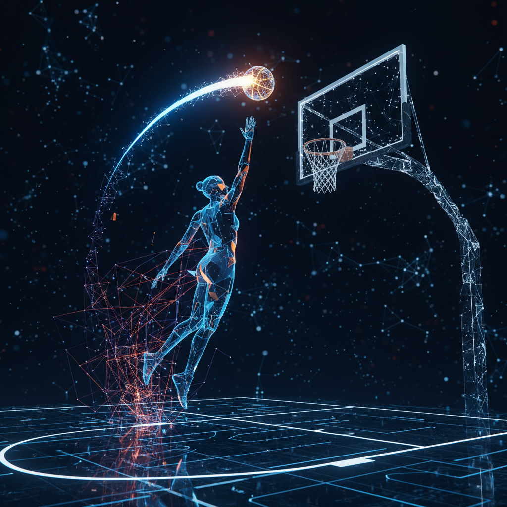 Basketball player's shot trajectory analysis